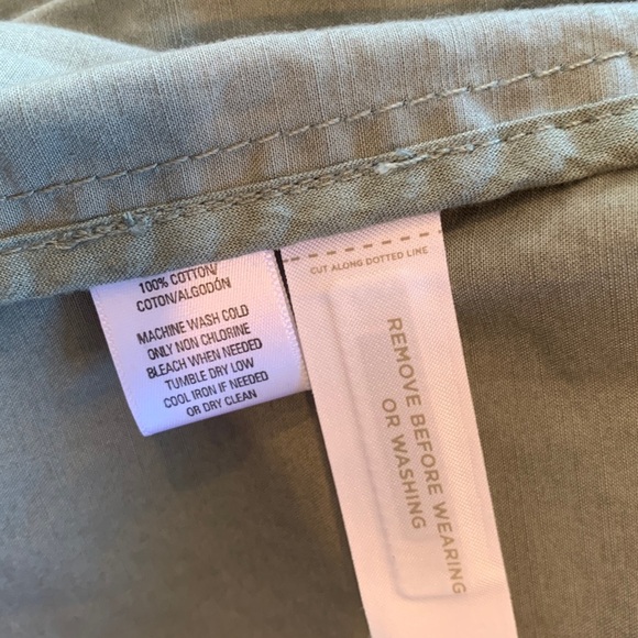 LOFT Lightweight Light Army Green Cotton Utility Jacket Women’s XS Extra Small - Picture 8 of 9